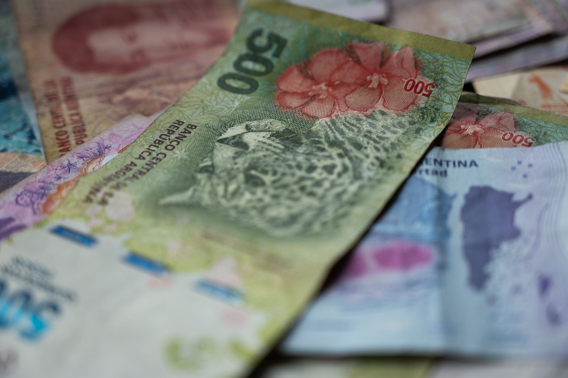 Billetes de peso argentino